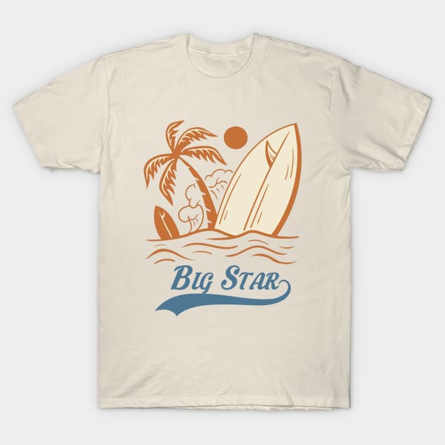 Vintage summer big strar T-Shirt by NeniTompel